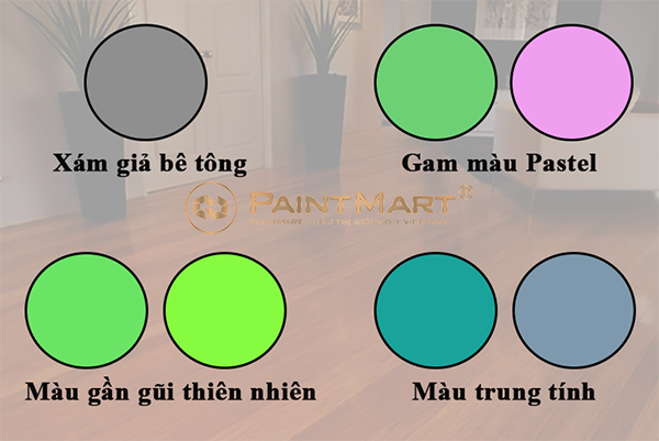 mau-son-tuong-hop-voi-mau-go Những màu sơn tường hợp với màu gỗ giúp không gian trở nên đẹp mắt và hoàn thiện hơn
